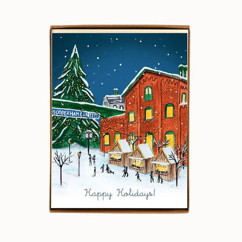 "Toronto: Distillery District", box of 8 holiday cards