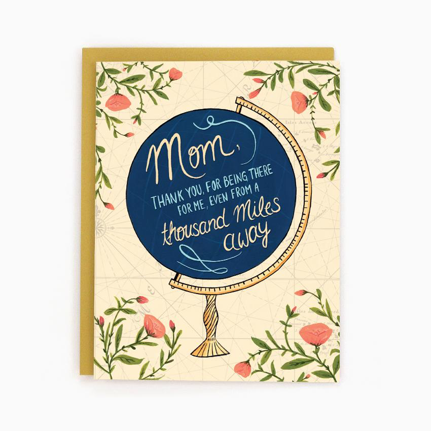 "Mom Globe" Note Card