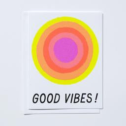 "Good Vibes" Note Card