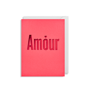 "Amour" Mini Card