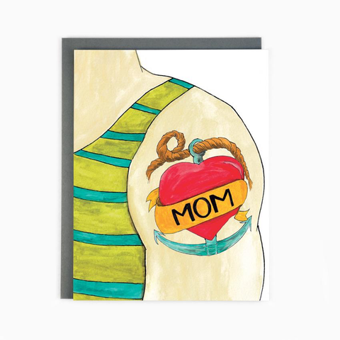 "Mom Tattoo" Note Card